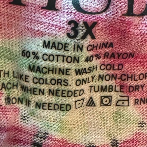 791 Hue	Sleepwear shorts with coconuts in 3X, elastic waist - Picture 4 of 7